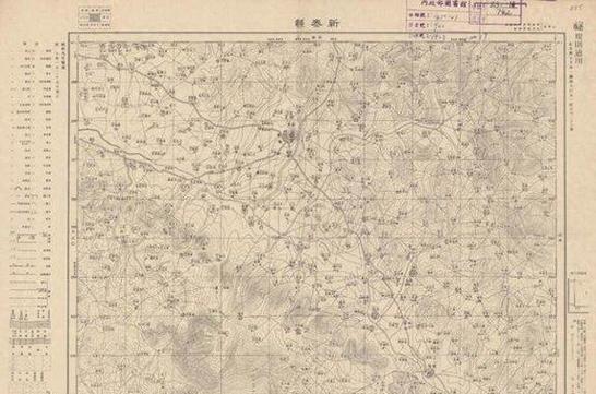 1935年民国时期新泰县与蒙阴地形图详解 老地图全景展现历史地理与房产变迁